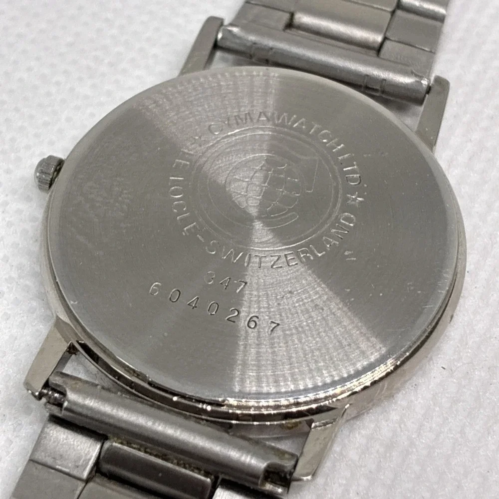 CYMA Louis XV 347 Quartz Watch SWISS MADE Men's 33mm - Working!